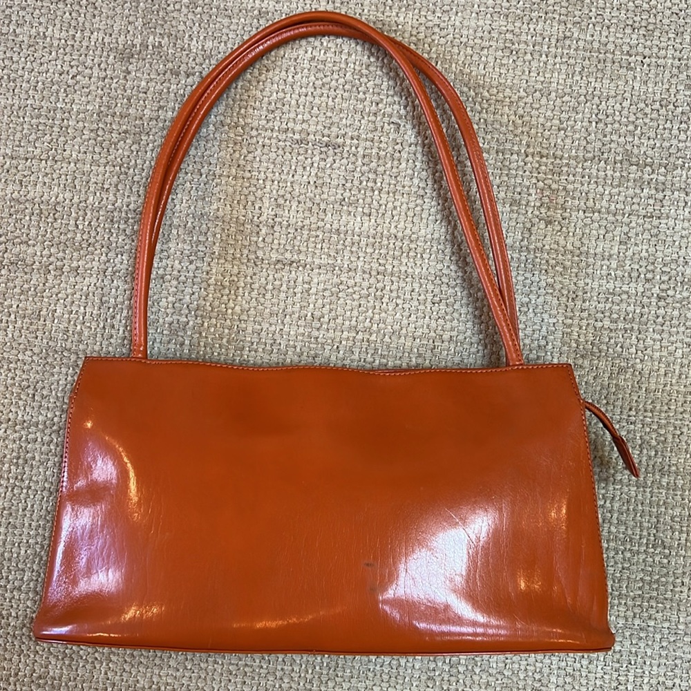 Hobo‎ International Shoulder Bag Y2K Orange Patent Leather